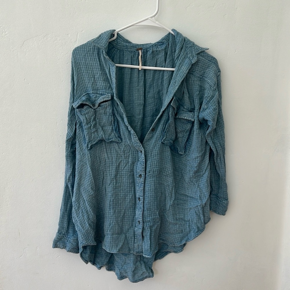 Cute free people button up